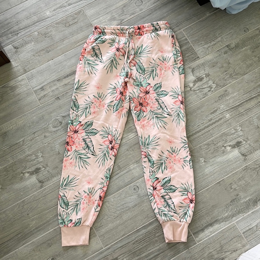 Tropical Print Sweatpants